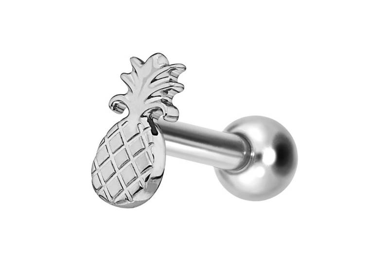 PIERCINGLINE Piercing-Set Titan Ohrpiercing mit Innengewinde ANANAS (Mini-Barbells, 1-tlg) von PIERCINGLINE