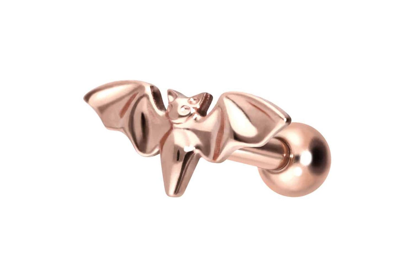 PIERCINGLINE Piercing-Set Titan Ohrpiercing mit Innengewinde FLEDERMAUS (Mini-Barbells, 1-tlg) von PIERCINGLINE