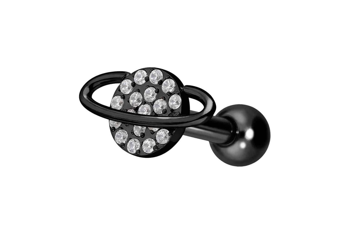 PIERCINGLINE Piercing-Set Titan Ohrpiercing mit Innengewinde KRISTALLPLANET (Mini-Barbells, 1-tlg) von PIERCINGLINE