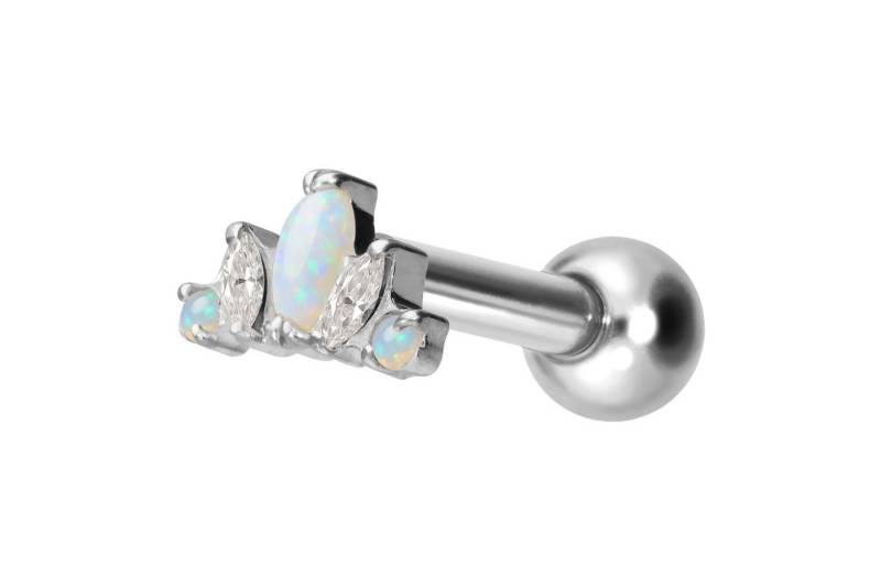 PIERCINGLINE Piercing-Set Titan Ohrpiercing mit Innengewinde LOTUSBLÜTE (Mini-Barbells, 1-tlg) von PIERCINGLINE