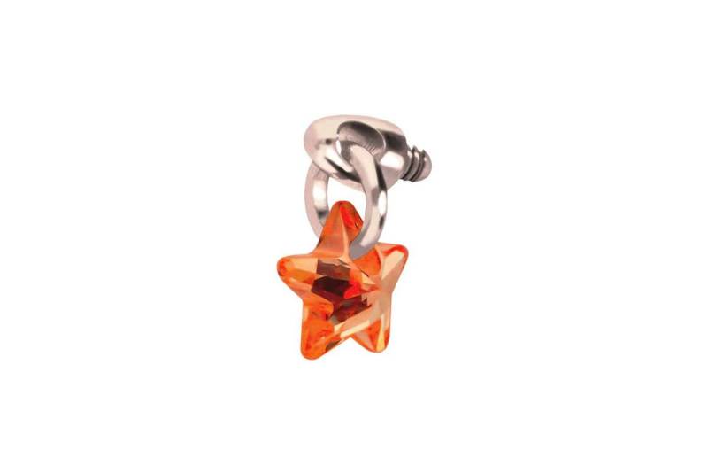 PIERCINGLINE Piercing-Set Titan Schraubaufsatz mit Außengewinde KRISTALLSTERN (Schraub-Aufsätze / 1 Stk) von PIERCINGLINE
