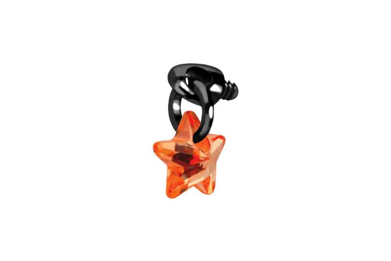 PIERCINGLINE Piercing-Set Titan Schraubaufsatz mit Außengewinde KRISTALLSTERN (Schraub-Aufsätze / 1 Stk) von PIERCINGLINE