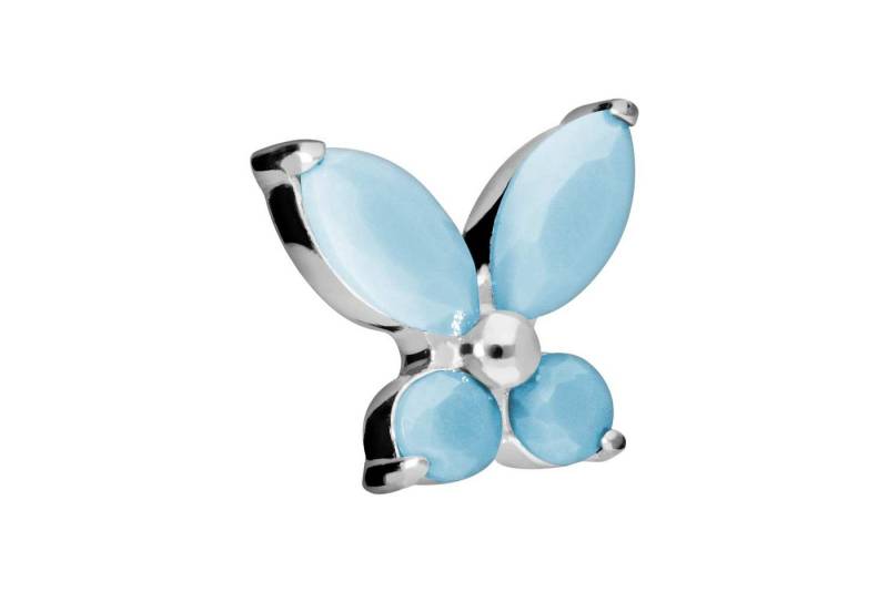 PIERCINGLINE Piercing-Set Titan Schraubaufsatz mit Außengewinde SCHMETTERLING + SYNTHETISCHE (Schraub-Aufsätze / 1 Stk) von PIERCINGLINE