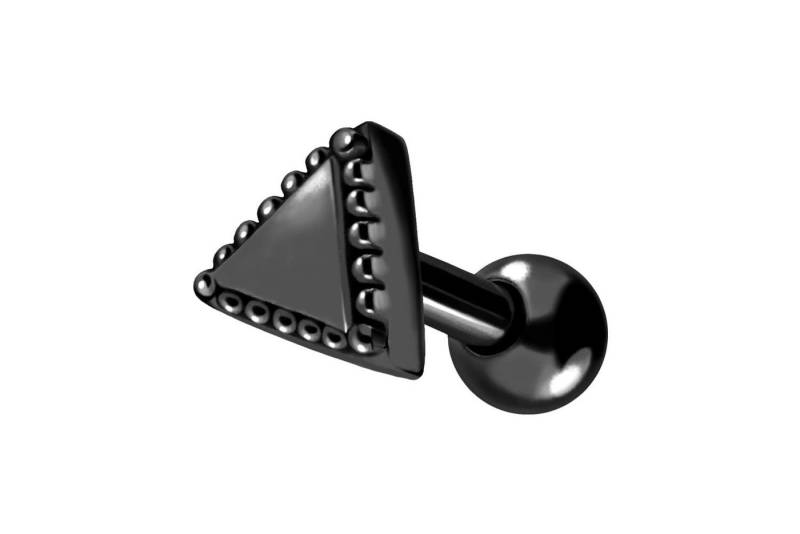 PIERCINGLINE Piercing-Set Chirurgenstahl Ohrpiercing DREIECK + KUGELN (Mini-Barbells, 1-tlg) von PIERCINGLINE