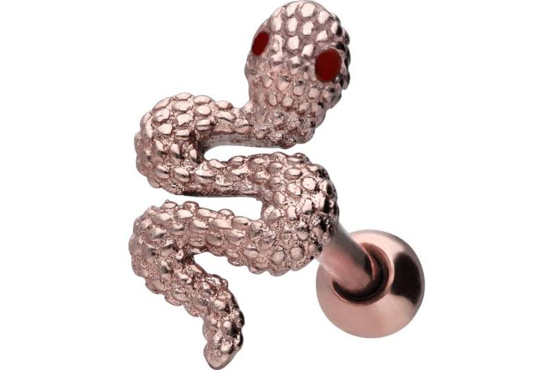 PIERCINGLINE Piercing-Set Chirurgenstahl Ohrpiercing SCHLANGE (Mini-Barbells, 1-tlg) von PIERCINGLINE