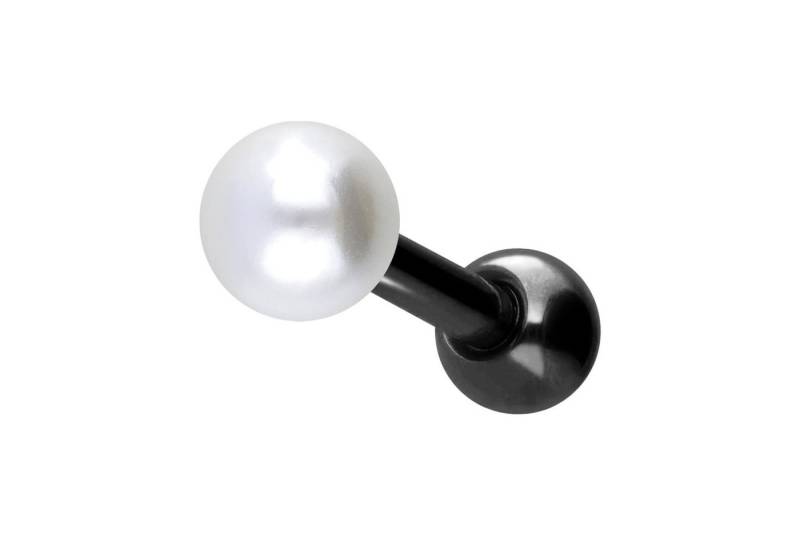 PIERCINGLINE Piercing-Set Chirurgenstahl Ohrpiercing SYNTHETISCHE PERLE (Mini-Barbells, 1-tlg) von PIERCINGLINE
