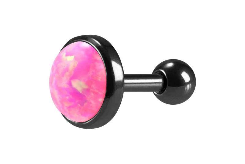 PIERCINGLINE Piercing-Set Chirurgenstahl Ohrpiercing SYNTHETISCHER OPAL (Mini-Barbells, 1-tlg) von PIERCINGLINE