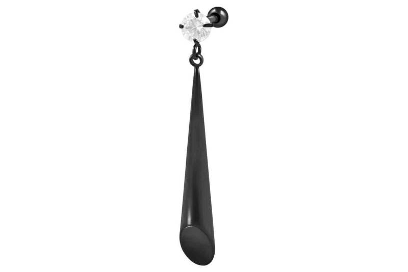 PIERCINGLINE Piercing-Set Chirurgenstahl Ohrpiercing KRISTALL + KEGEL (Mini-Barbells, 1-tlg) von PIERCINGLINE