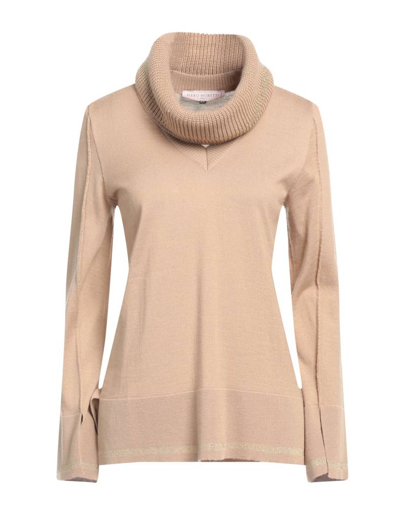 PIERO MORETTI Rollkragenpullover Damen Kamel von PIERO MORETTI