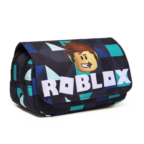 PIIMNT Roblx Federmäppchen, Roblx Studenten großem Federtasche Roblx Anime Federmäppchen Große Kapazität, für Mädchen Jungen Kinder Schule Studenten Geschenk von PIIMNT