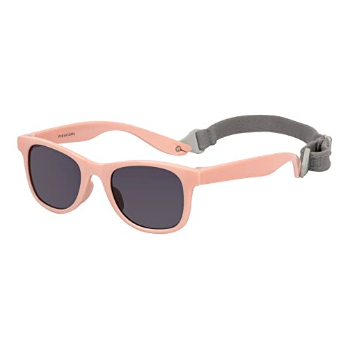 PIKACOOL Sonnenbrille mit Gurt für Kinder Jungen Mädchen Kleinkinder TPE-Rahmen UV400-Schutz geeignet für Kinder im Alter von 2–6 Jahren, Rosa von PIKACOOL