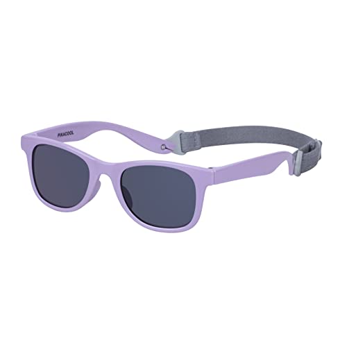 PIKACOOL Sonnenbrille mit Gurt für Kinder Jungen Mädchen Kleinkinder TPE-Rahmen UV400-Schutz geeignet für Kinder im Alter von 2–6 Jahren, Violett von PIKACOOL