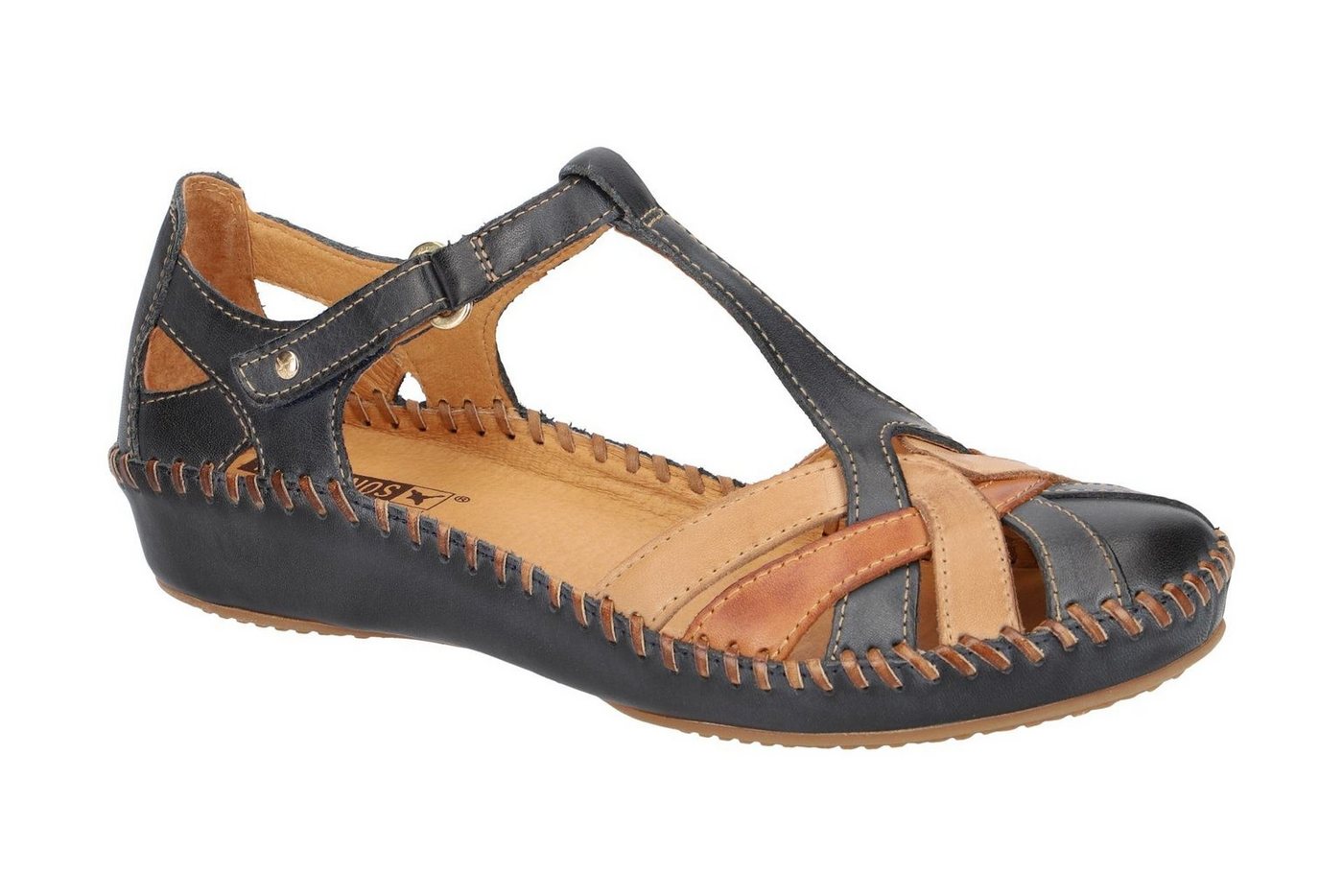PIKOLINOS 655-0732C5 navy-blue-brandy Sandalette von PIKOLINOS