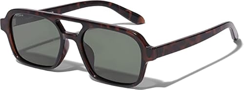 PILGRIM, CASS recycelte Sonnenbrille im Retro-Stil, Schildpatt braun, Polarisierte Damen Sonnenbrille mit UV400 Schutz von PILGRIM