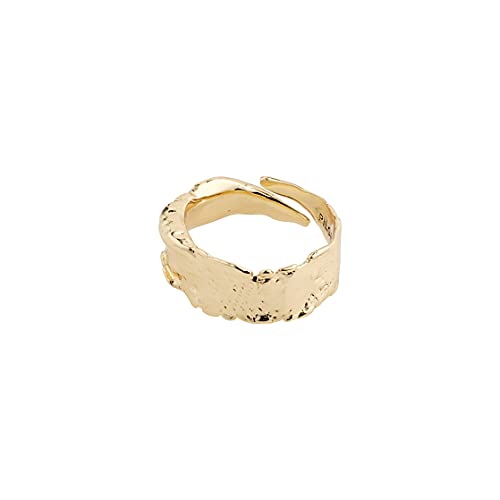 PILGRIM - Bathilda - Goldring Damen - Vergoldeter Ring - Schmuck Gold - Größenverstellbarer Chunkie Ring - One Size von PILGRIM