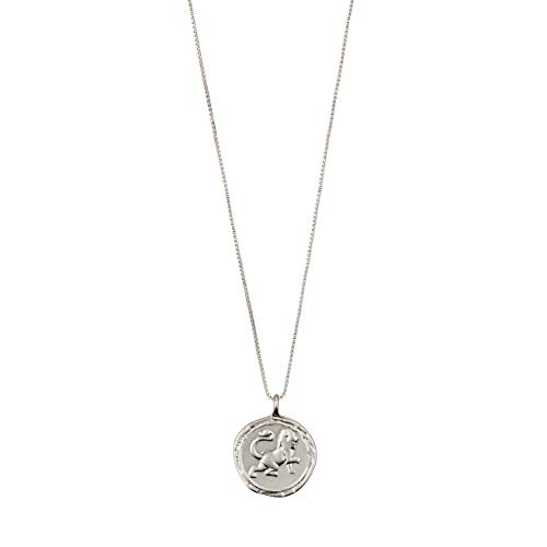 PILGRIM Jewelry Halskette mit Löwe Sternzeichen - Versilbert, Kristall von PILGRIM