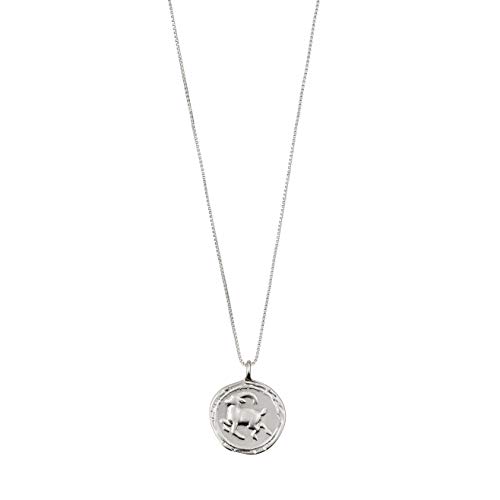 PILGRIM Jewelry Halskette mit Steinbock Sternzeichen - Versilbert, Kristall von PILGRIM