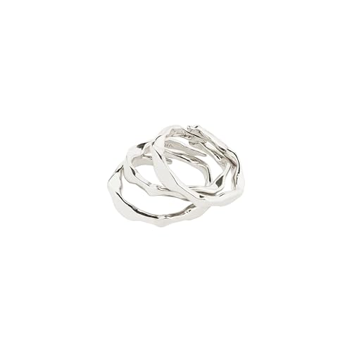 PILGRIM WYATT Ringe, 3-in-1-Set (Silber) von PILGRIM