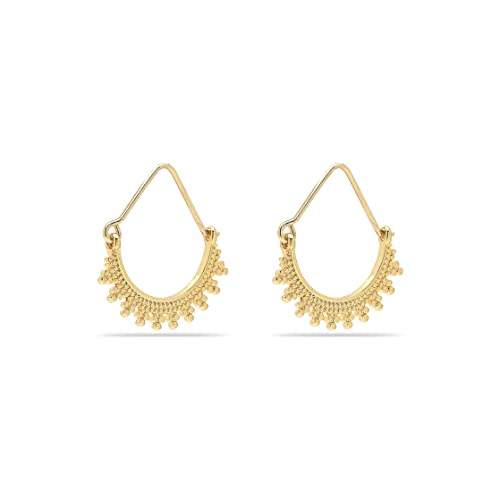 Pilgrim KIKU halbe Creolenohrringe vergoldet von PILGRIM