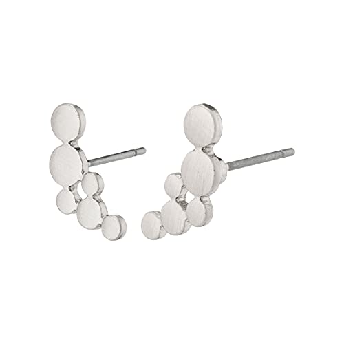 Pilgrim LEAH Damen Ohrstecker Set - Climber - Versilberter Ohrring - Modeschmuck von PILGRIM