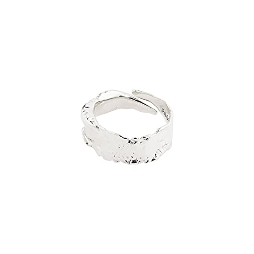 PILGRIM - Bathilda - Silberring damen - Versilberter Damen Ring - Schmuck damen Silber - Ring damen - Größenverstellbarer Chunkie Ring für Damen - One Size von PILGRIM