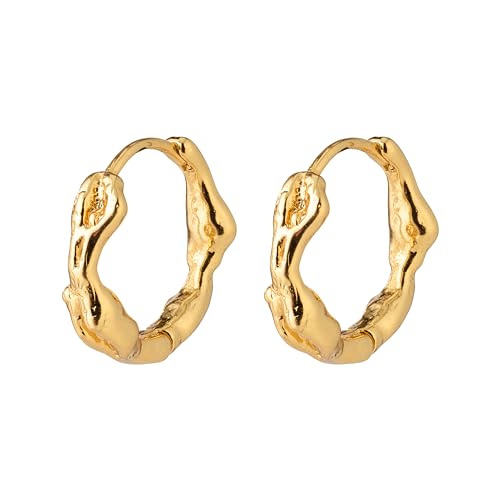 ZION recycelte kleine Hoops (Gold) von PILGRIM
