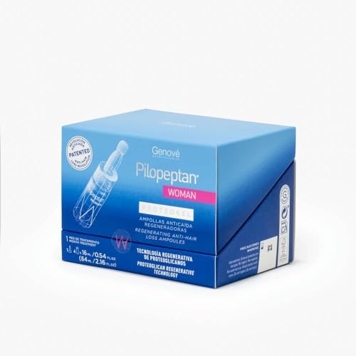 Pilopeptan Woman Proteokel | Anti-Haarausfall | Regenerierende Anti-Haarausfall-Ampullen | Haar | Frauen | Reduziert Haarausfall, spendet Volumen, Kraft und Glanz, nicht fettig | 4 Ampullen Pilopeptan Woman Proteokel | Anti-Haarausfall | Regenerierende Anti-Haarausfall-Ampullen | Haar | Frauen | Reduziert Haarausfall, spendet Volumen, Kraft und Glanz, nicht fettig | 4 Ampullen von Pilopeptan