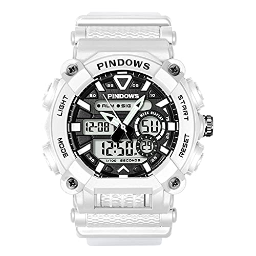 PINDOWS Herren Digitaluhr für Herren Uhr Digital Armbanduhr Herren Sportuhr Teenageruhr Digital Analog Display Uhren mit Wasserdichtes Licht Alarm Stoppuhr Multifunktionale Armbanduhren von PINDOWS