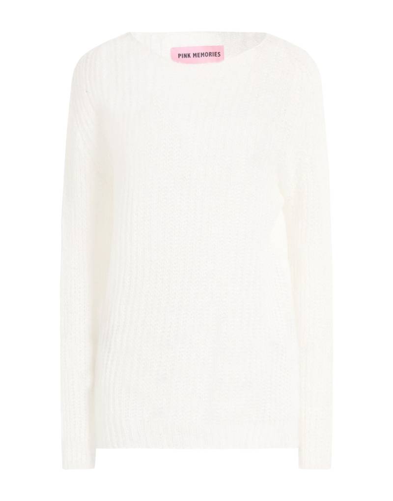 PINK MEMORIES Pullover Damen Weiß PINK MEMORIES Pullover Damen Weiß von PINK MEMORIES