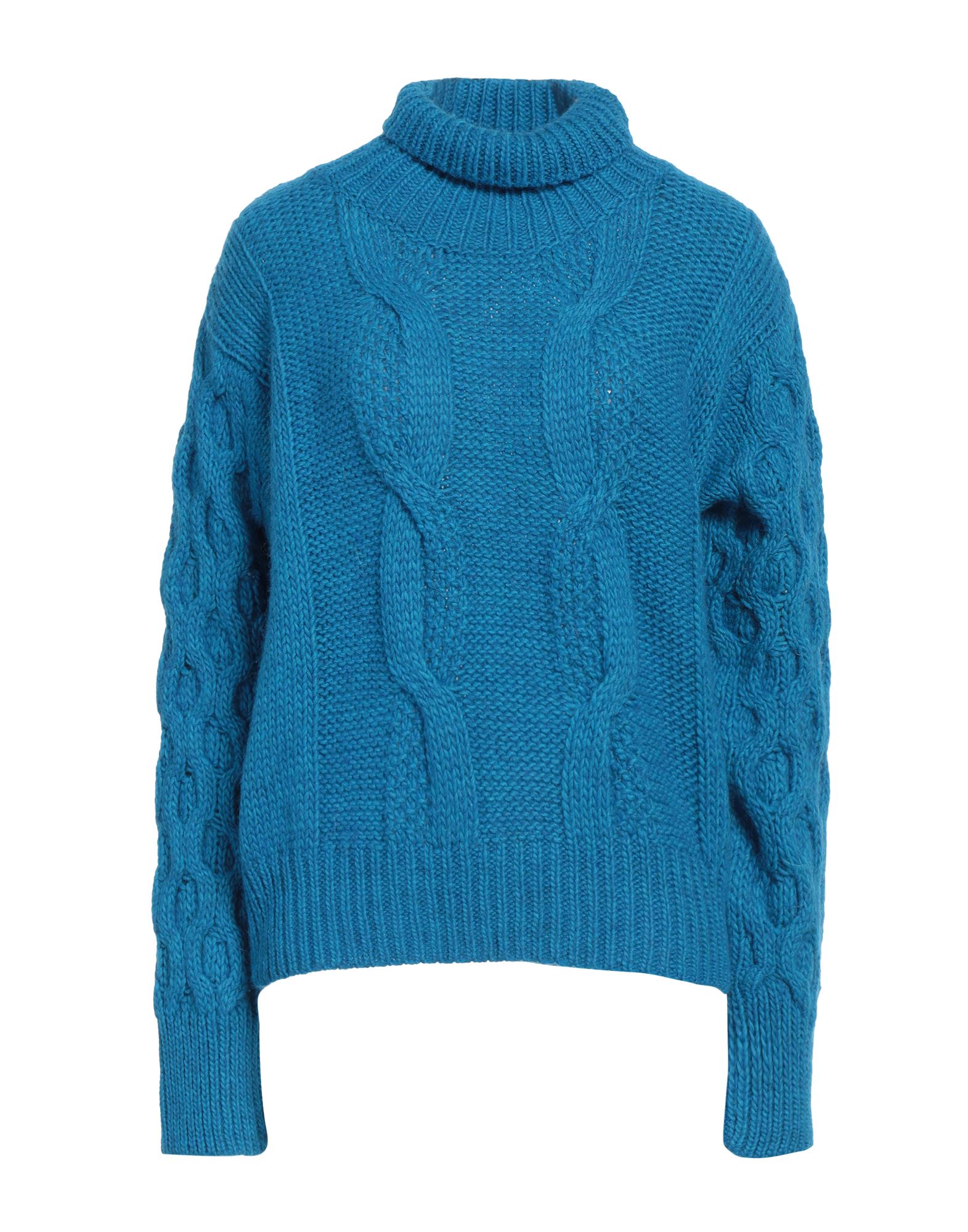 PINK MEMORIES Rollkragenpullover Damen Azurblau PINK MEMORIES Rollkragenpullover Damen Azurblau von PINK MEMORIES