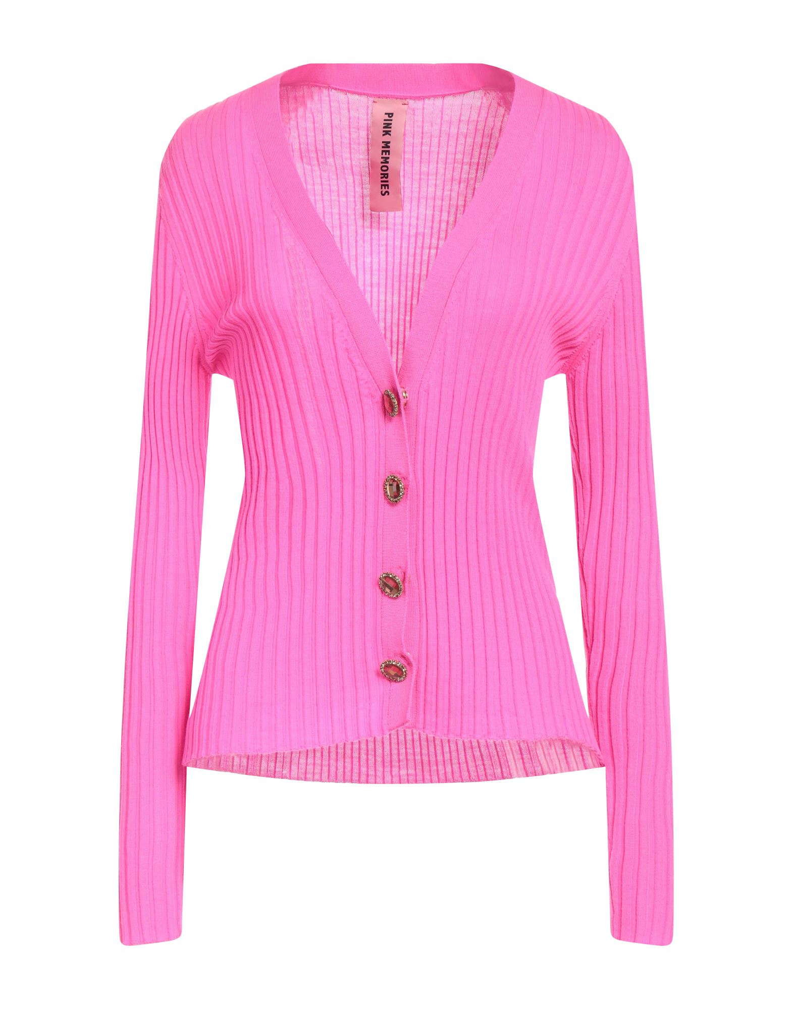PINK MEMORIES Strickjacke Damen Fuchsia PINK MEMORIES Strickjacke Damen Fuchsia von PINK MEMORIES