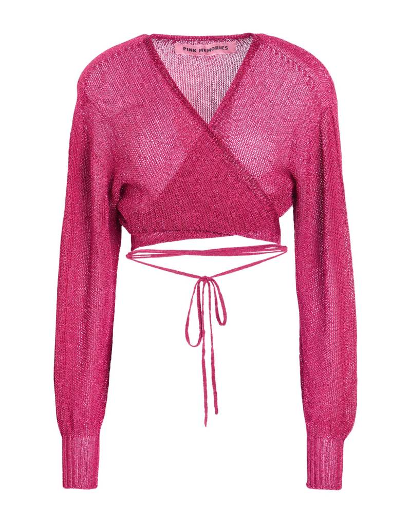 PINK MEMORIES Wickelpullover Damen Magenta von PINK MEMORIES