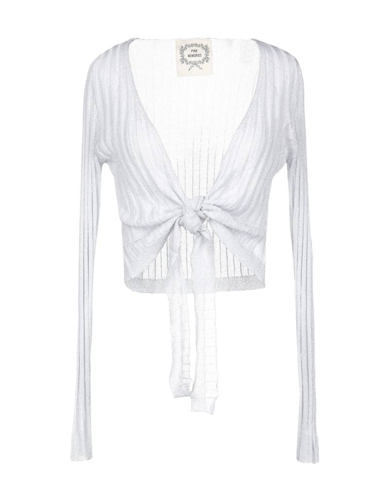 PINK MEMORIES Wickelpullover Damen Silber von PINK MEMORIES