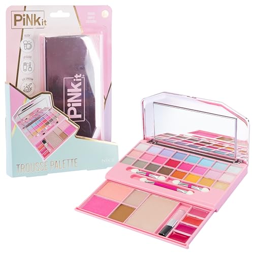 PINKIT Lidschatten-Palette, 1 Set mit Lidschatten, Rouge, Lipgloss von PINKIT