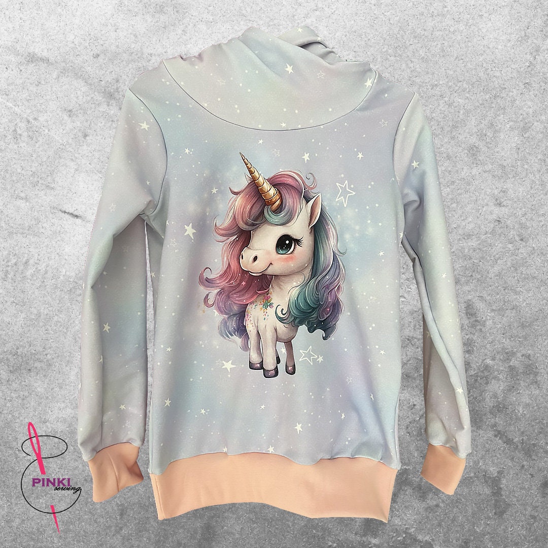 Hoodie "Cute Unicorn" von PINKIsewing