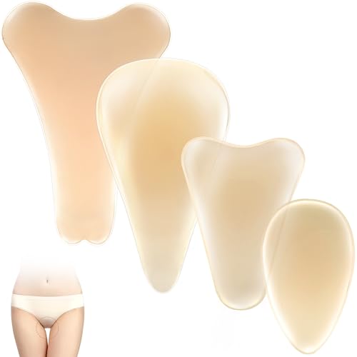 PINKMOLI Camel Concealer Silikonhülle & Stopper - Wiederverwendbare Nahtlose Einlage für Bikini, Badeanzug, Yogahose, 4 Mehrere Formen & Größen, Hautfarben, Einheitsgröße von PINKMOLI