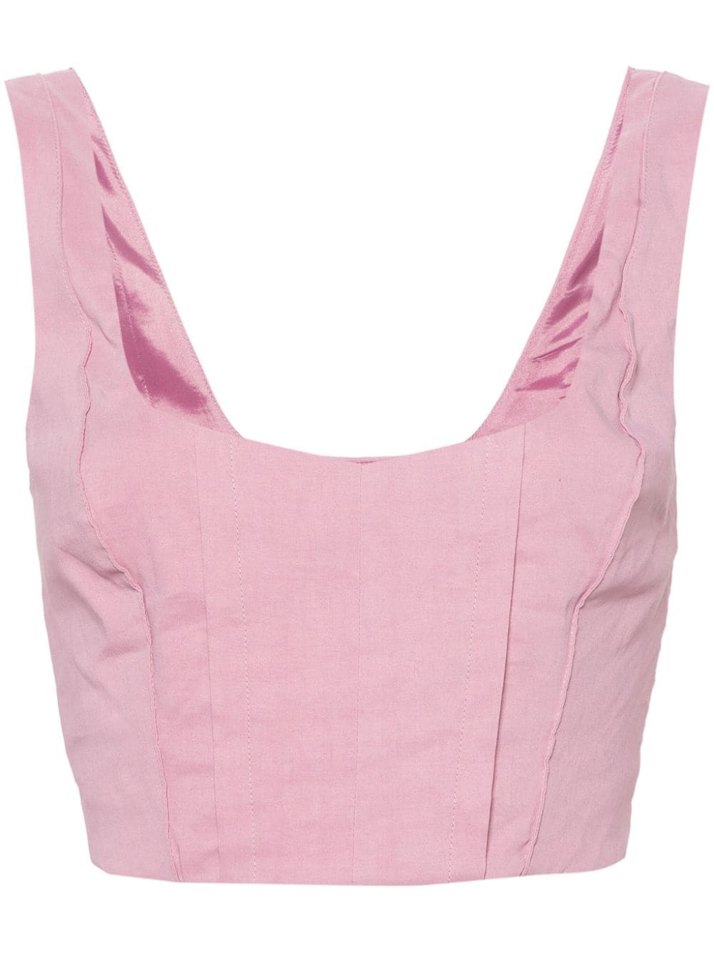 PINKO Cropped-Top im Corsage-Stil - Rosa von PINKO