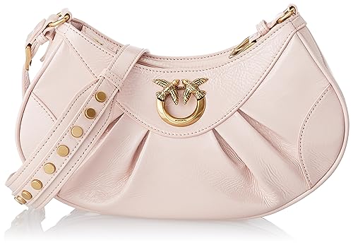 Pinko Damen Love Bon Crossbody Mini NA Tasche, Y13q_iris-Antique Gold von Pinko