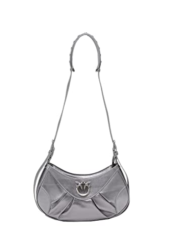 Pinko Damen Love Bon Crossbody Mini Sh Tasche, Zzfo_Silber-Old-Silber von Pinko