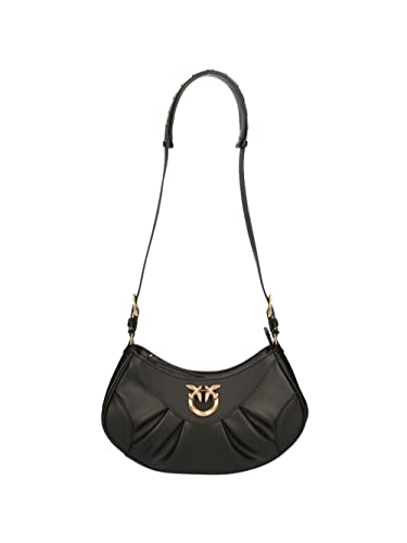 Pinko Damen Love Bon Crossbody Mini Vi Tasche, Z99q_schwarz-Antique Gold von Pinko