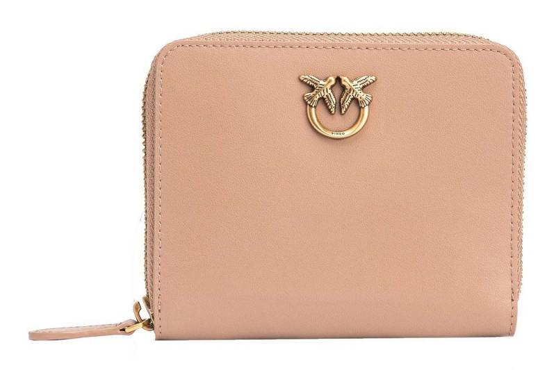 PINKO Geldbörse Zip Around Wallet, aus echtem Rindsleder von PINKO