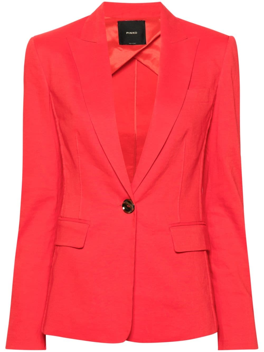 PINKO Ghera Blazer aus Leinengemisch - Rot von PINKO