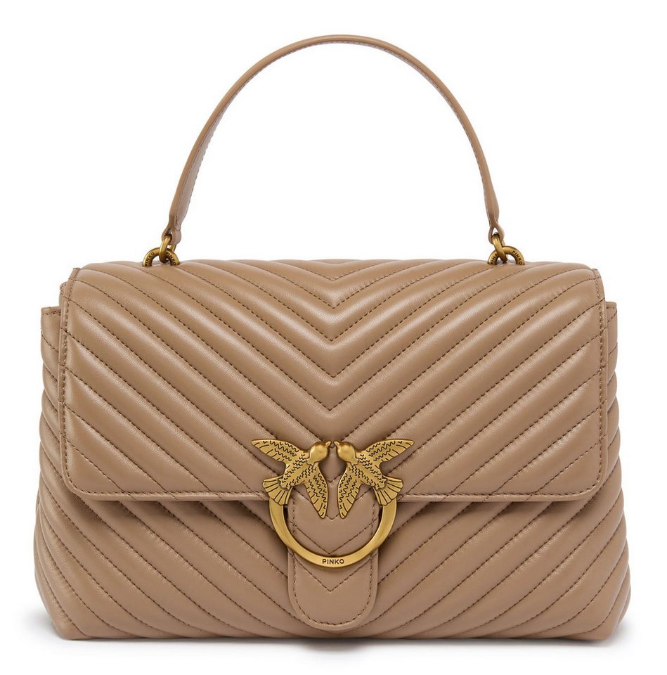 PINKO Handtasche Big CL Sheep Nappa Chevron, aus echtem Schafsleder von PINKO