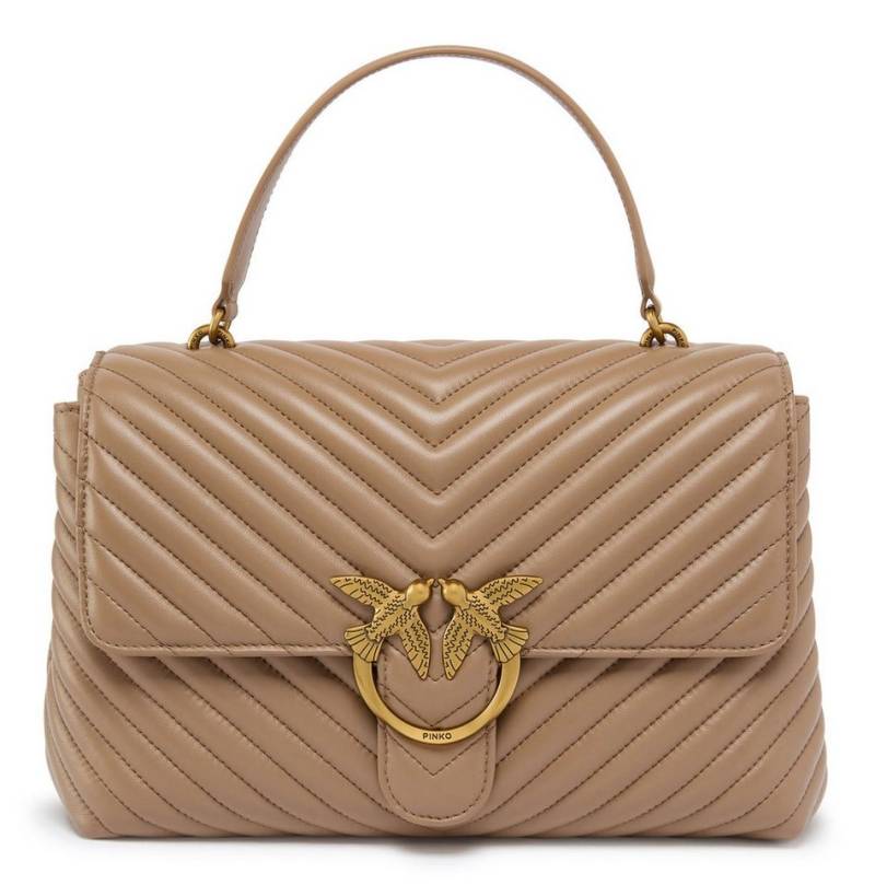 PINKO Handtasche Big CL Sheep Nappa Chevron, aus echtem Schafsleder von PINKO