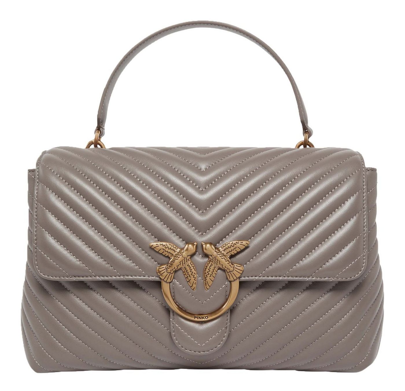 PINKO Handtasche Big CL Sheep Nappa Chevron, aus echtem Schafsleder von PINKO