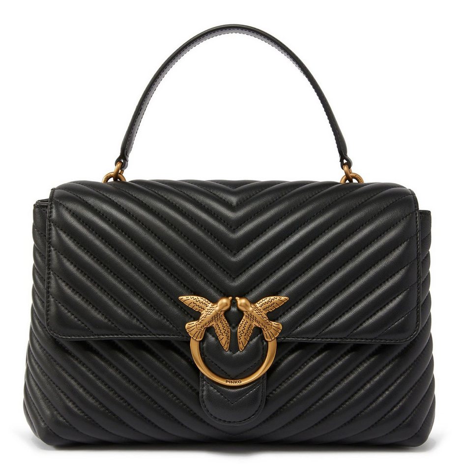 PINKO Handtasche Big CL Sheep Nappa Chevron, aus echtem Schafsleder von PINKO