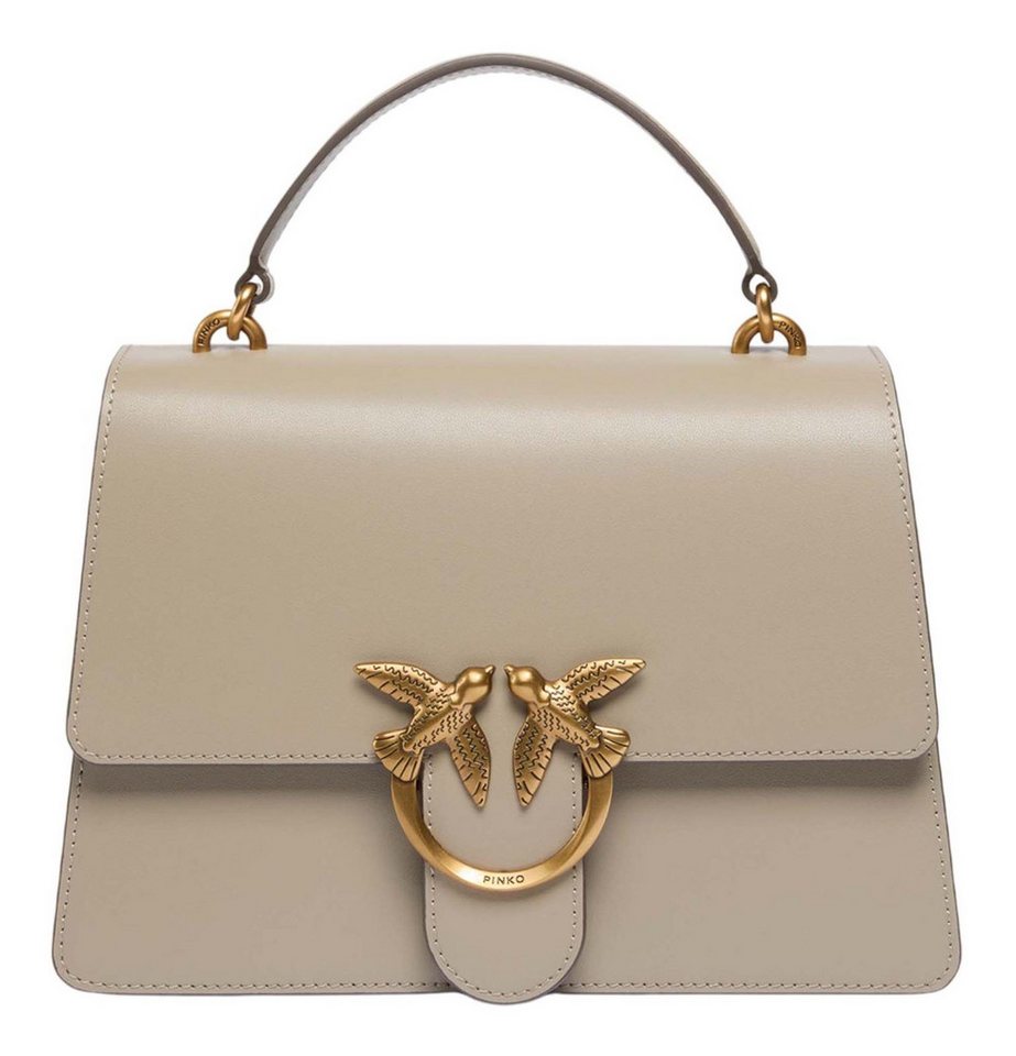 PINKO Handtasche Top Handle Classic Light, aus echtem Rindsleder von PINKO