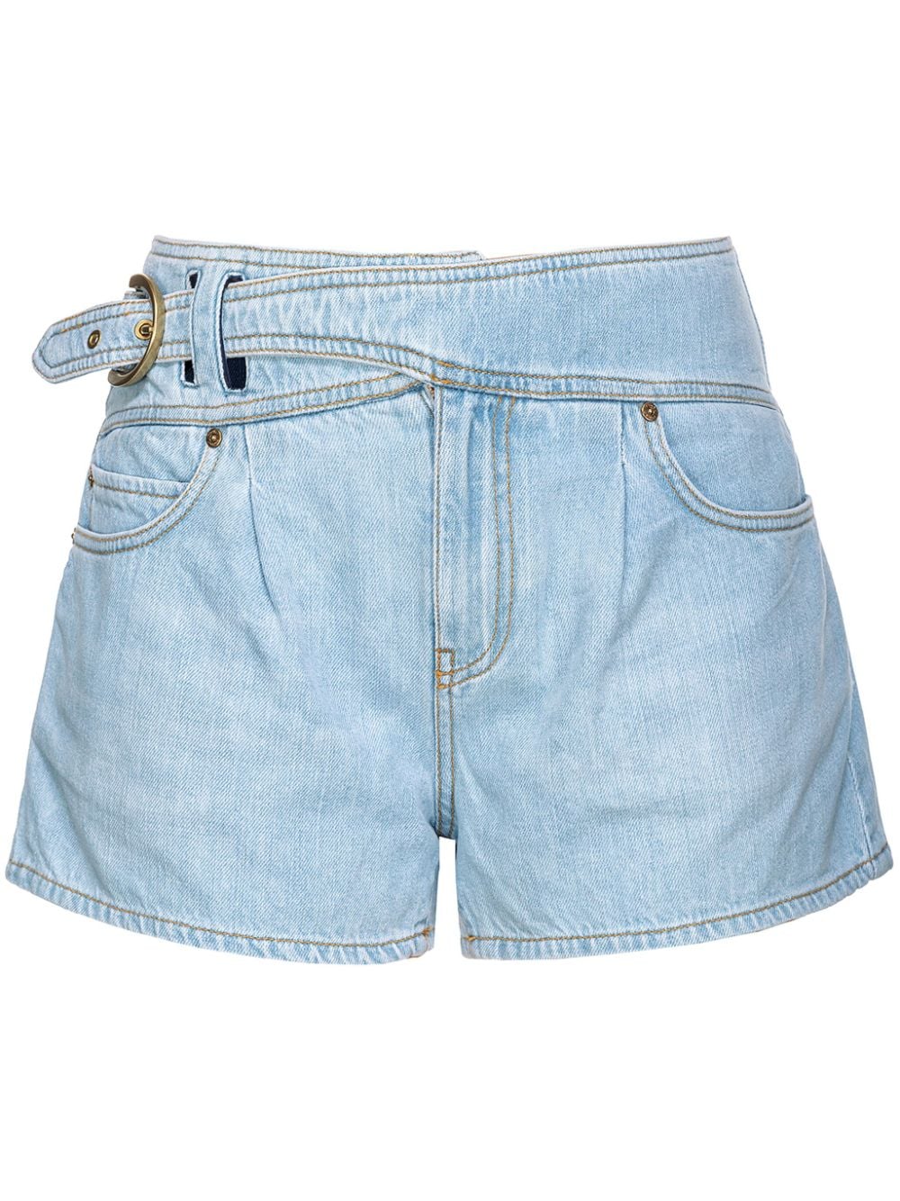 PINKO Jeans-Shorts mit Logo-Stickerei - Blau von PINKO