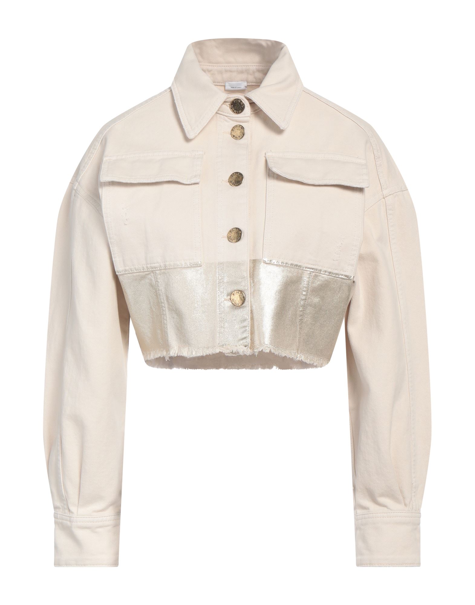 PINKO Jeansjacke/-mantel Damen Beige von PINKO