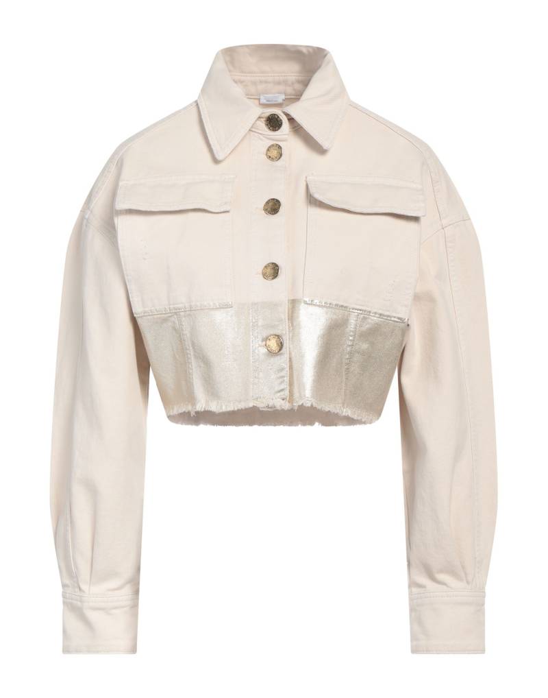 PINKO Jeansjacke/-mantel Damen Beige von PINKO